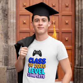 Afronding Klas van 2026 Gamer – Level Compleet T-shirt