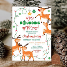 Afronding van de bende rendier kerstfeest