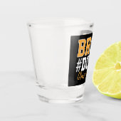 Afronding van klas 2025 afgestudeerd shot glas (Links)