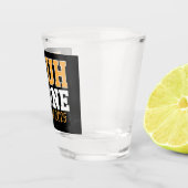 Afronding van klas 2025 afgestudeerd shot glas (Rechts)