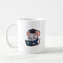Afronding van programmeur Kawaii grappige muis