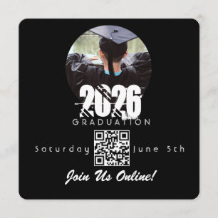 Afrondings online uitnodiging QR-code 2026
