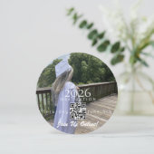 Afrondings online uitnodiging QR-code 2026 (Staand voorkant)