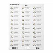 Afrondingsadres van de klas van 2025 etiket (Full Sheet)