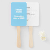 Afrondingsceremonie schema gastprogramma - handwaaier (Voorkant en achterkant)