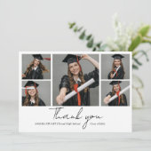 Afrondingsfoto Collage Afstuderen Bedankkaart (Staand voorkant)