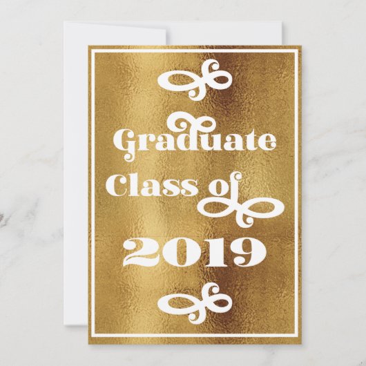 Afrondingsklas 2019 Retro Grad-feest Kaart (Voorkant)