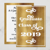 Afrondingsklas 2019 Retro Grad-feest Kaart (Voorkant / Achterkant)