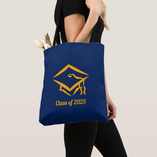 Afrondingsklas 2025 NVYGLD Aangepaste Jaar Tote Bag (Dichtbij)