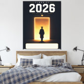 Afrondingsklasse 2026 Geschenk met eigen naam Canvas Afdruk (Insitu (Slaapkamer))