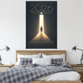 Afrondingsklasse 2026 Geschenk met eigen naam Canvas Afdruk (Insitu (Slaapkamer))