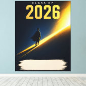 Afrondingsklasse 2026 Geschenk met eigen naam Canvas Afdruk (Insitu (Houten vloer))