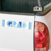 Afrondingsklasse van 2026 blauwe cadeau bumpersticker (Op Truck)