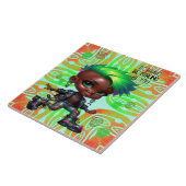 Afropunk Be Brave Keramische Tegel Tegeltje (Zijkant)