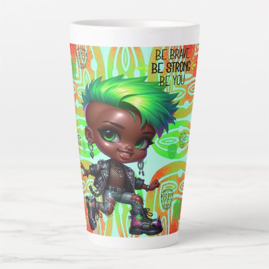 Afropunk Be Brave Latte Mok (Voorkant)
