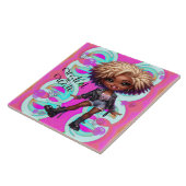 Afropunk Creëer voor Creëer Ceramic Tegel Tegeltje (Zijkant)