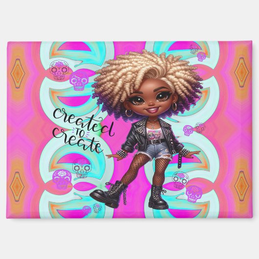 Afropunk Creëer voor Creëer Magnet (Voorkant)