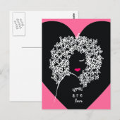 Afro's zijn liefde briefkaart (Voorkant / Achterkant)