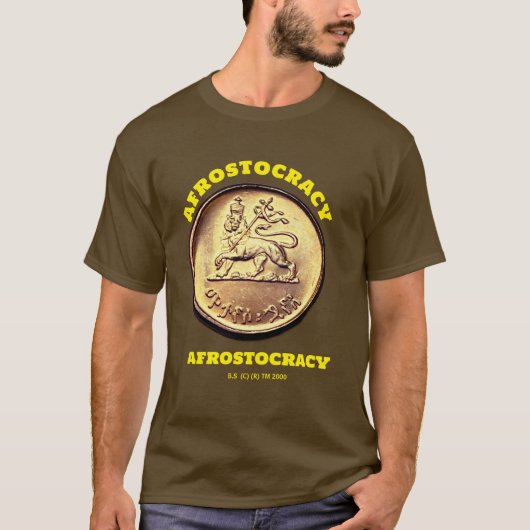 AFROSTOCRACIE HEMD. T-SHIRT (Voorkant)