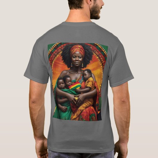 AFROSTOCRACY Basic Donker T-shirt (Achterkant)