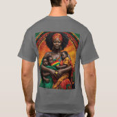 AFROSTOCRACY WS  Basis Donkere T-Shirt (Achterkant)