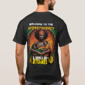 AFROSTOCRATIE ZWART T-Shirt (Achterkant)
