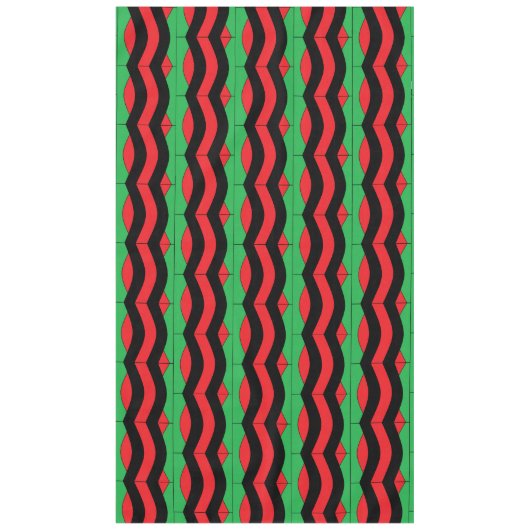 AfroWave Custom Cotton Tablecloth, 60"x104" Tafelkleed (Voorkant)