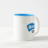 AFS Logo 1972 Classic Mok, 11 oz Tweekleurige Koffiemok (Voorkant rechts)