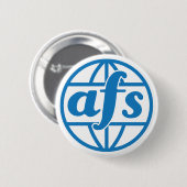 AFS Logo 1972 ronde Button, groot, 3 inch Button 5,7 Cm (Voorkant /achterkant)