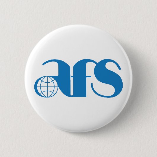 AFS Logo 1976 ronde Button, groot, 3 inch Button 5,7 Cm (Voorkant)