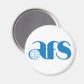 AFS Logo 1976 Standaard, 2¼ inch cirkelmagneet Magneet (Voorkant / Achterkant)