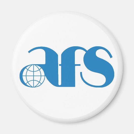 AFS Logo 1976 Standaard, 2¼ inch cirkelmagneet Magneet (Voorkant)