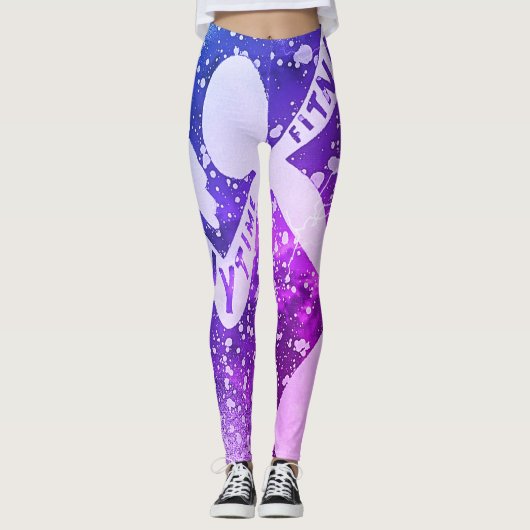 AFSantaRosa - Splatter Dumbbell Leggings (Voorkant)