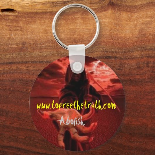 afschaffen2 sleutelhanger (Voorkant)