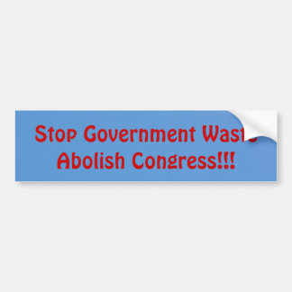 Afschaffen Congres Bumpersticker