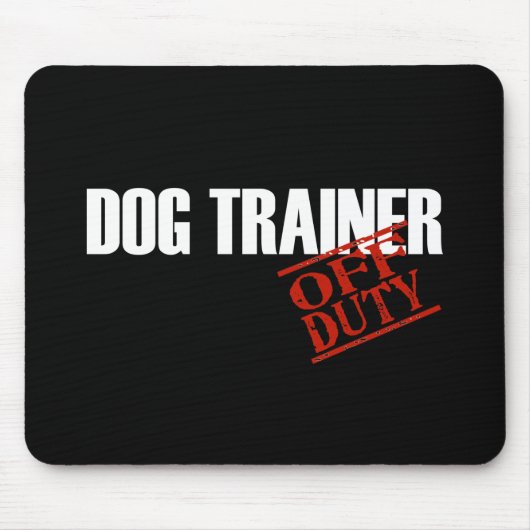 AFSCHAFFEN DOG TRAINER DARK MUISMAT (Voorkant)