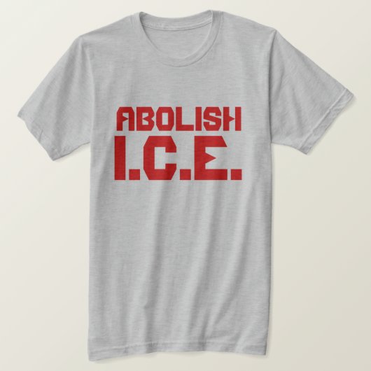Afschaffen I.C.E. T-shirt (Design voorkant)