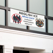 Afschaffen ICE | Breng compassie en empathie terug Spandoek (Buitenkant Gebouw)