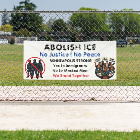 Afschaffen ICE | Breng mededogen en empathie terug Spandoek (Insitu)