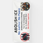 Afschaffen ICE | Breng mededogen en empathie terug Spandoek (Verticaal)