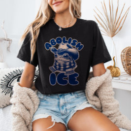 Afschaffen ICE Cowboy Kikker Anti - Trump Politiek T-shirt