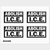 Afschaffen ICE Rechthoekige Sticker (Vel)