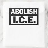 Afschaffen ICE Rechthoekige Sticker (Tas)