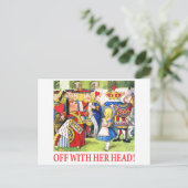 AFSCHAFFEN MET HAAR HOOFD! BRIEFKAART (Staand voorkant)