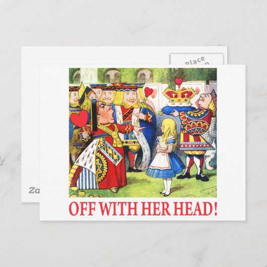 AFSCHAFFEN MET HAAR HOOFD! BRIEFKAART (Voorkant / Achterkant)