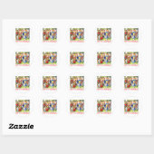 AFSCHAFFEN MET HAAR HOOFD! RONDE STICKER (Vel)