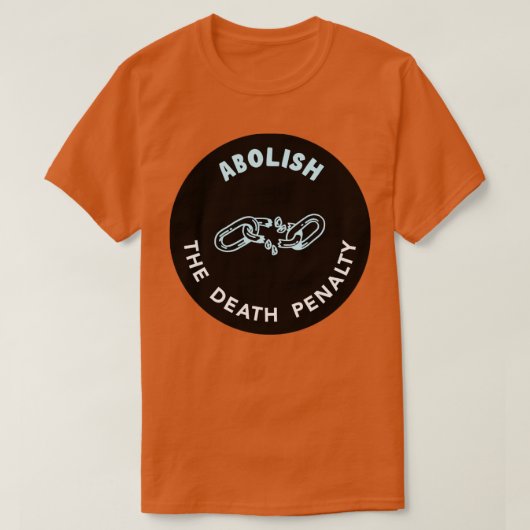 Afschaffen van de doodstraf t-shirt (Design voorkant)