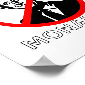 Afschaffen van de monarchie - Koning Charles Poster (Hoek)