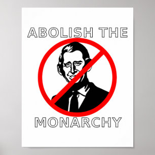 Afschaffen van de monarchie - Koning Charles Poster