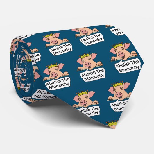 Afschaffen van de monarchie stropdas (Opgerold)